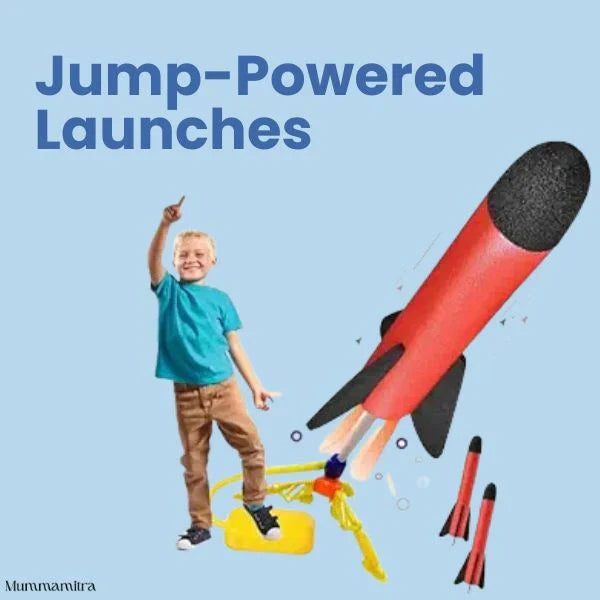 Foam Rocket Launcher | Outdoor Active Fun | Jump-Powered Launches