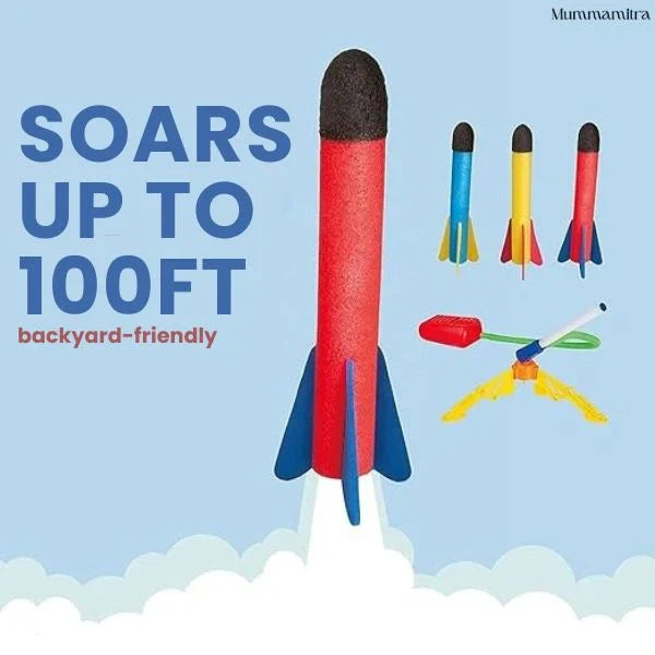 Foam Rocket Launcher | Outdoor Active Fun | Jump-Powered Launches