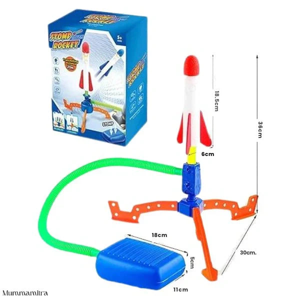 Foam Rocket Launcher | Outdoor Active Fun | Jump-Powered Launches