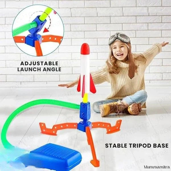 Foam Rocket Launcher | Outdoor Active Fun | Jump-Powered Launches