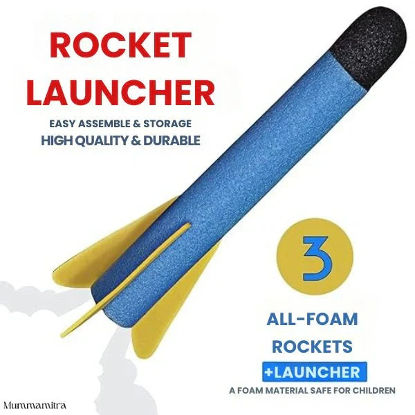 Foam Rocket Launcher | Outdoor Active Fun | Jump-Powered Launches