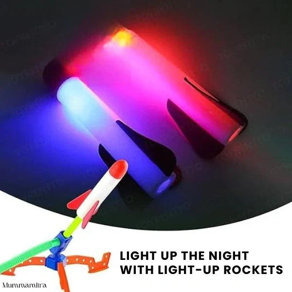 Foam Rocket Launcher | Outdoor Active Fun | Jump-Powered Launches