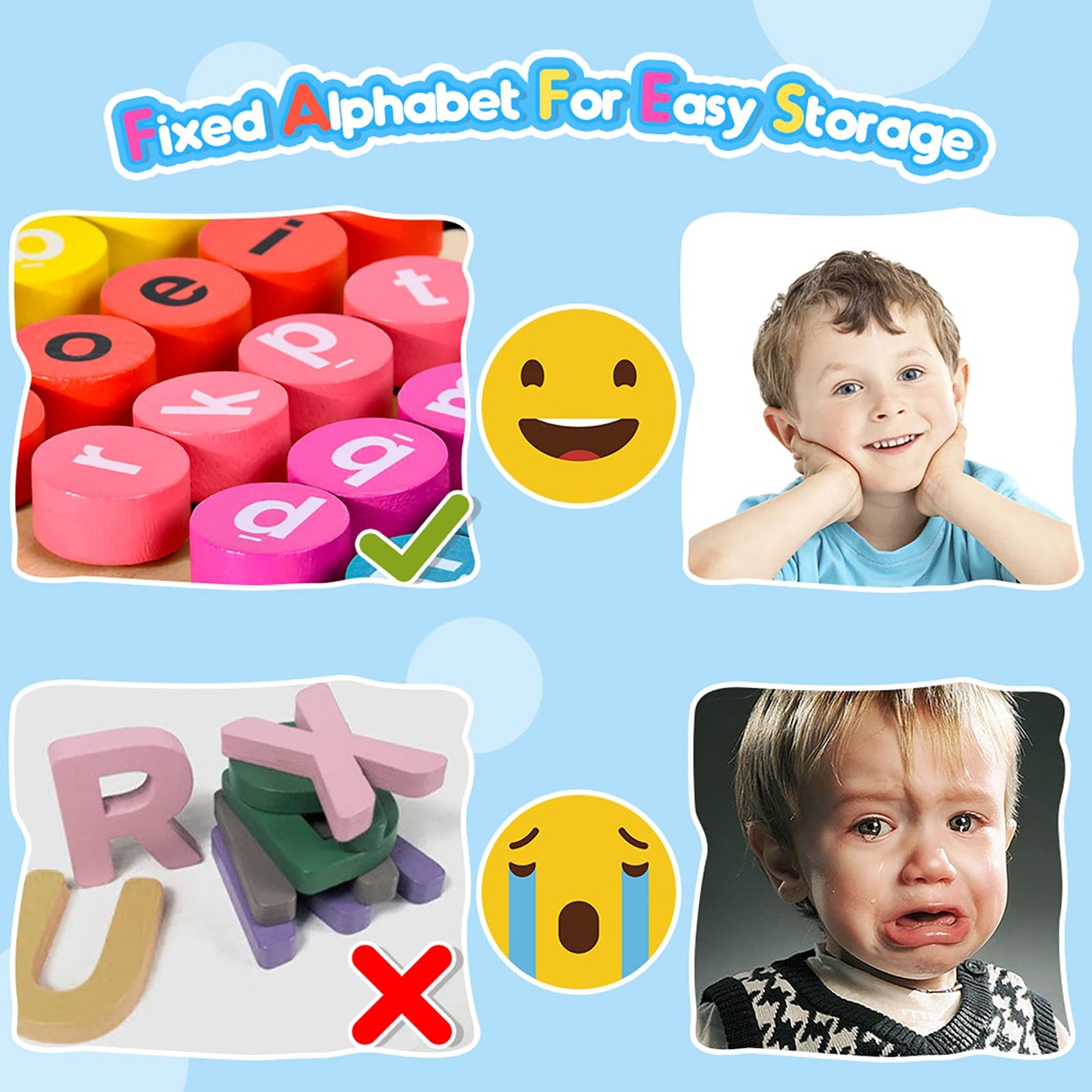 Wooden Montessori Vowel Letter Walk Game | Spelling & Phonics Learning Toy for Kids 3+