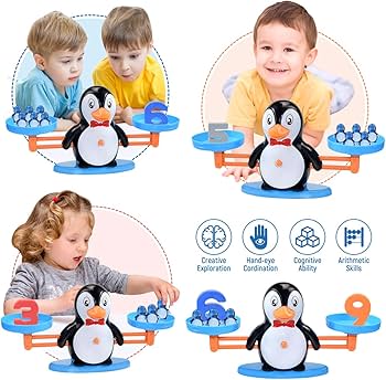 Penguin Balance Math Toy