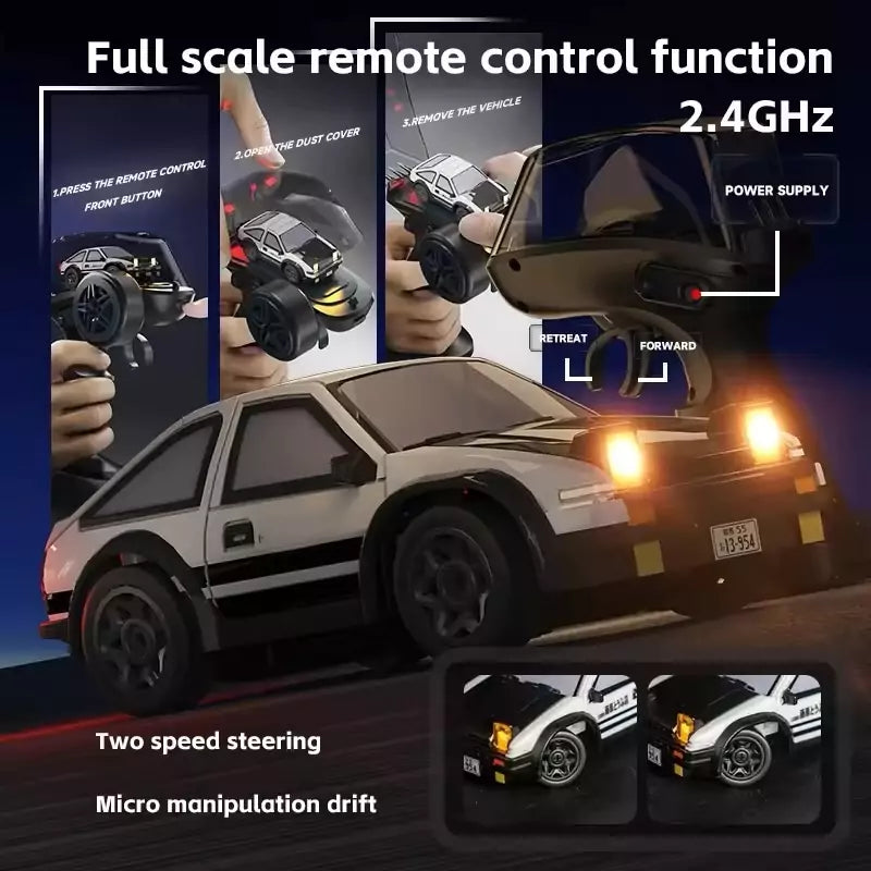 Remote Controlled Drift Car with Proportional Speed & LED Lights