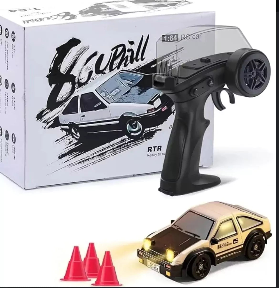 Remote Controlled Drift Car with Proportional Speed & LED Lights