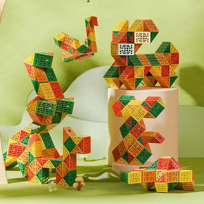 QiYi Geometric Magic Snake Cube Puzzle (24 Blocks) - Cuberkart